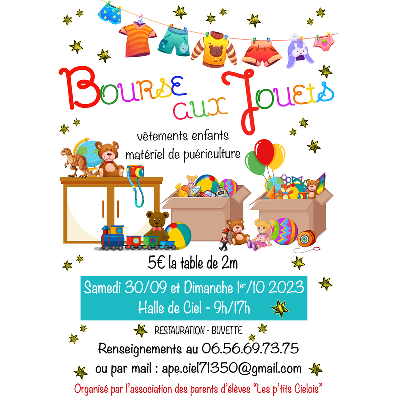 Bourse aux jouets v tements et mat riel de pu riculture