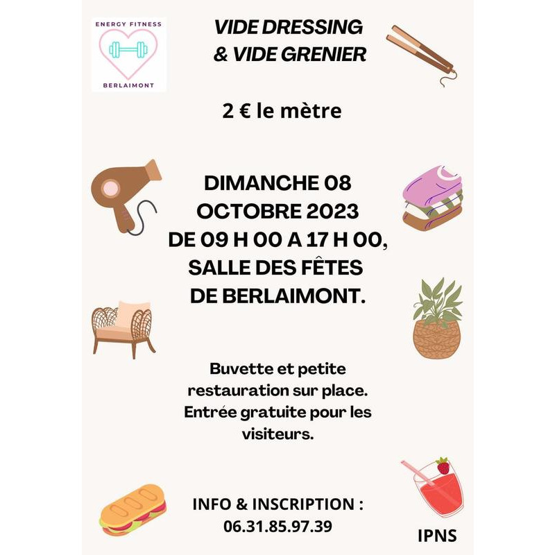 Vide dressing et vide grenier berlaimont 59145 